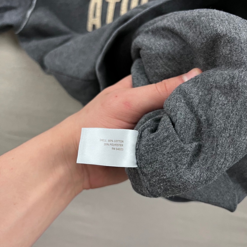 Old Navy Mens Brooklyn Athl Dept Full Zip Sweatshirt Gray Mock Neck Large - Picture 4 of 6